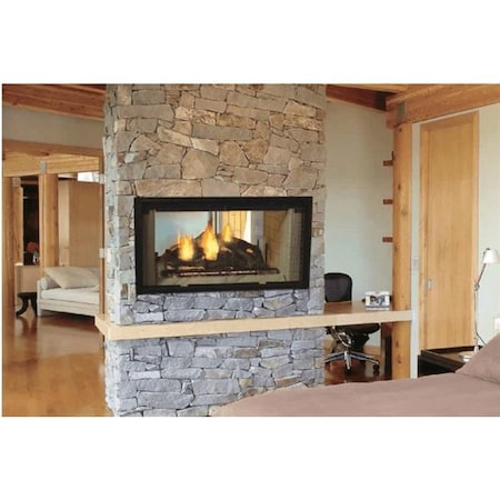 Majestic Pet Majestic DSR42 42 in. See-Thru Radiant Wood Burning Fireplace DSR42